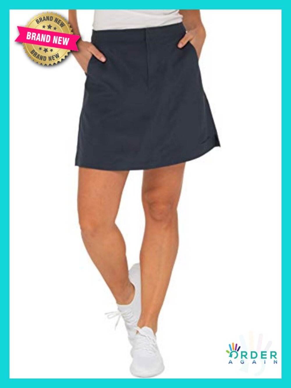 UPF 50 Moisture Wicking Active Skort with Pockets